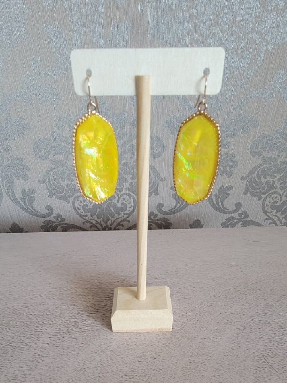 Mia Yellow Opal Earrings